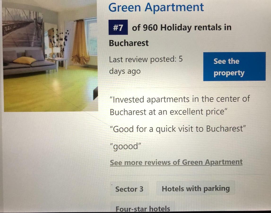 Green Apartment 59 Bucureşti Eksteriør bilde
