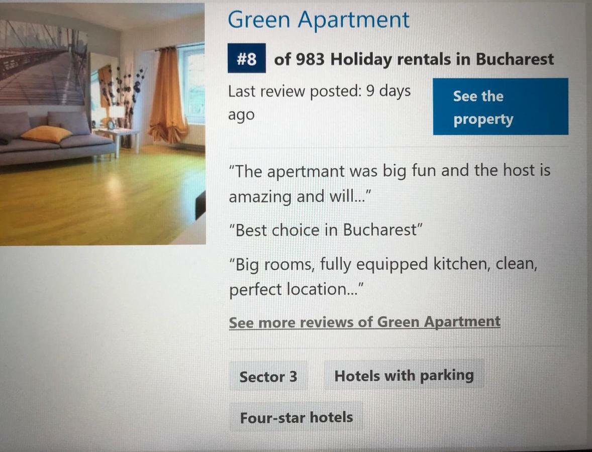 Green Apartment 59 Bucureşti Eksteriør bilde
