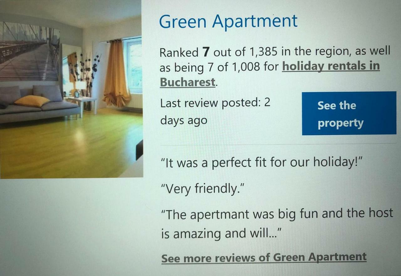 Green Apartment 59 Bucureşti Eksteriør bilde